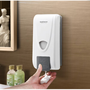 Wall-mounted hand press foam soap dispenser